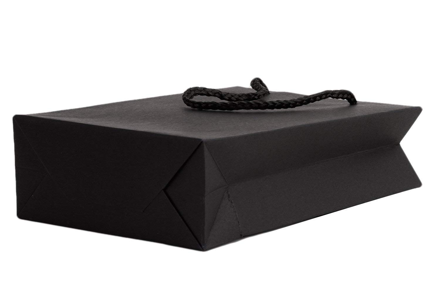 Strong dori handle attached with this black color paper bag